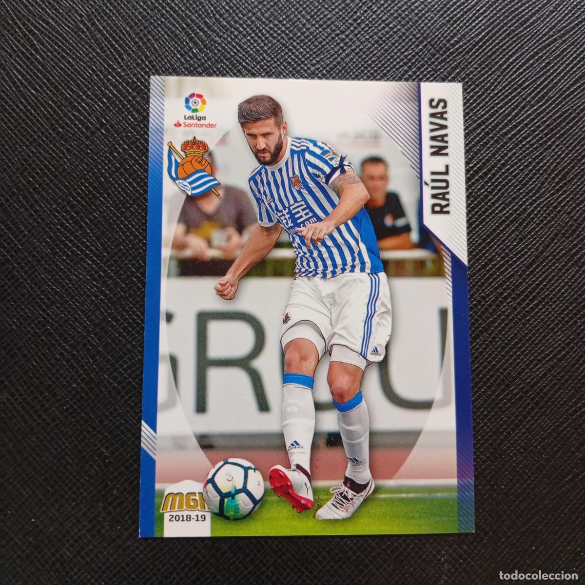 Fu&szlig;ball-Sticker: 413 RAUL NAVAS REAL SOCIEDAD PANINI MEGACRACKS 2018 2019 CROMO FUTBOL 18 19 LIGA - A208 PG307 B