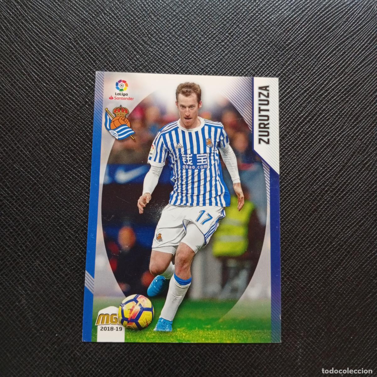 Cartes &agrave; collectionner de Football: 419 ZURUTUZA REAL SOCIEDAD PANINI MEGACRACKS 2018 2019 CROMO FUTBOL 18 19 LIGA - A208 PG307 B