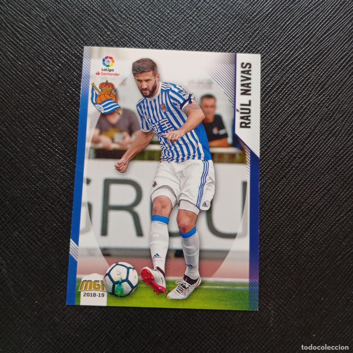 Fu&szlig;ball-Sticker: 413 RAUL NAVAS REAL SOCIEDAD PANINI MEGACRACKS 2018 2019 CROMO FUTBOL 18 19 LIGA - A208 PG316