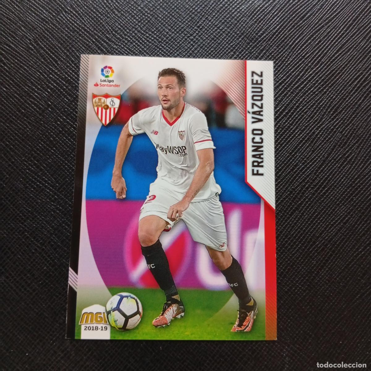Figurine di Calcio: 445 FRANCO VAZQUEZ SEVILLA PANINI MEGACRACKS 2018 2019 CROMO FUTBOL 18 19 LIGA - A208 PG316