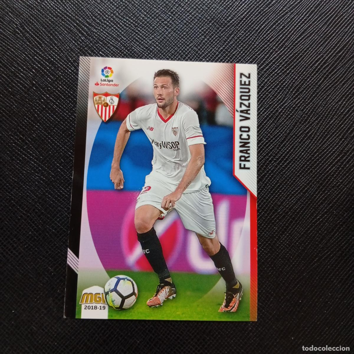 Figurine di Calcio: 445 FRANCO VAZQUEZ SEVILLA PANINI MEGACRACKS 2018 2019 CROMO FUTBOL 18 19 LIGA - A208 PG316 B