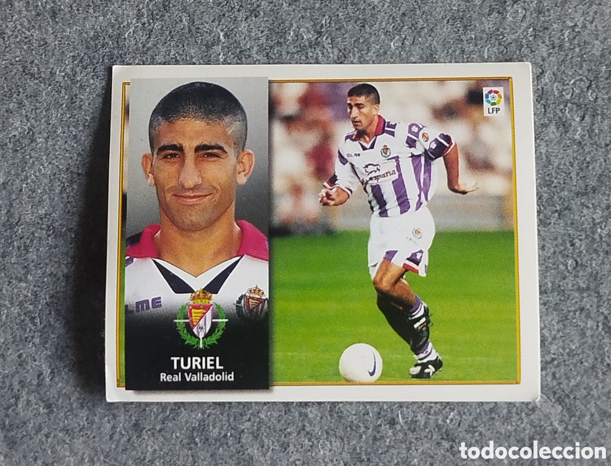 Cromos de F&uacute;tbol: COLOCA TURIEL VALLADOLID 98 99 1998 1999 EDICIONES ESTE SIN PEGAR NUNCA PEGADO CROMO