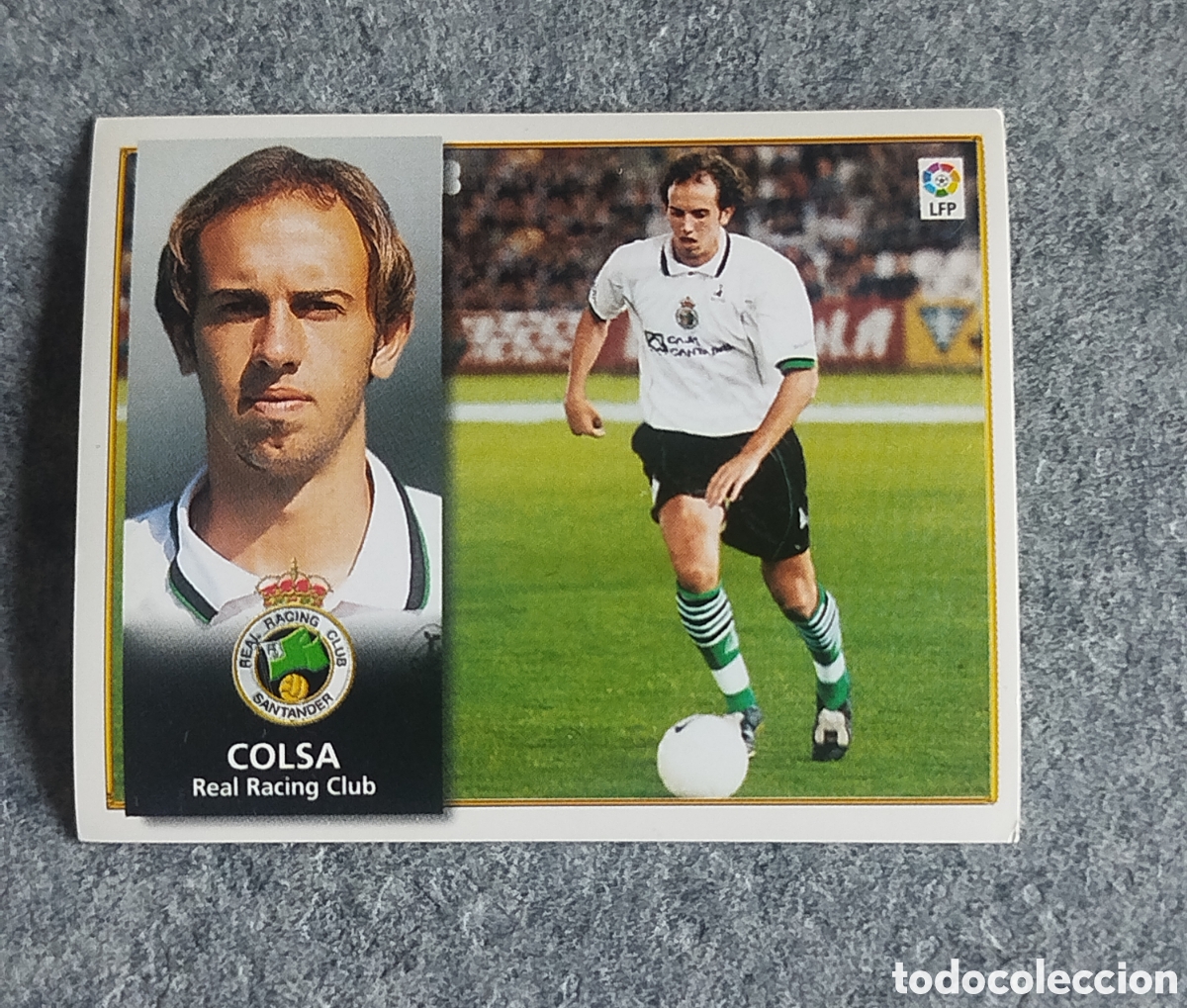 Fu&szlig;ball-Sticker: COLOCA COLSA RACING SANTANDER 98 99 1998 1999 EDICIONES ESTE SIN PEGAR NUNCA PEGADO CROMO
