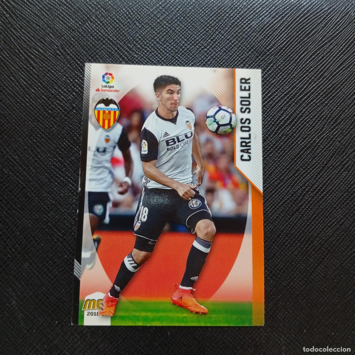 Cromos de F&uacute;tbol: 474 CARLOS SOLER VALENCIA PANINI MEGACRACKS 2018 2019 CROMO FUTBOL 18 19 LIGA - A208 PG334 B