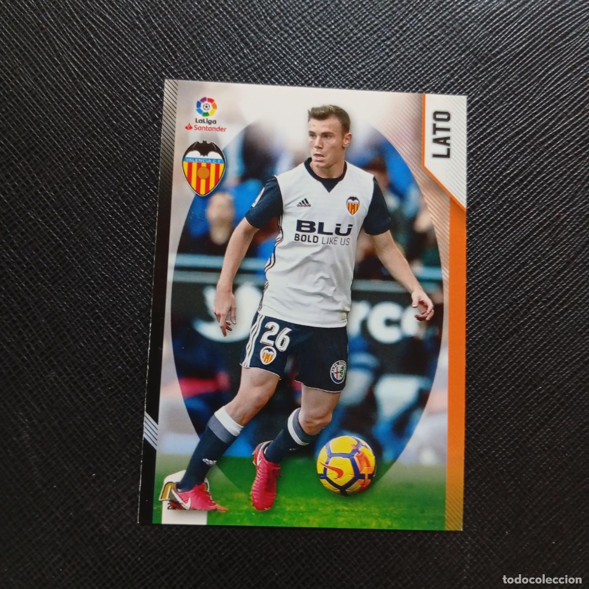 Cromos de F&uacute;tbol: 469 LATO VALENCIA PANINI MEGACRACKS 2018 2019 CROMO FUTBOL 18 19 LIGA - A208 PG334