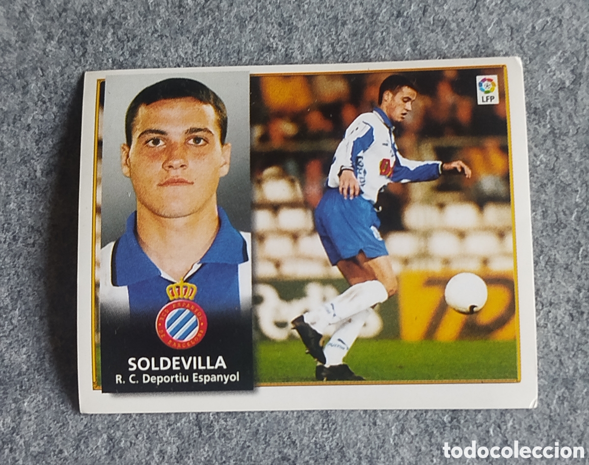 Cromos de F&uacute;tbol: COLOCA SOLDEVILLA ESPANYOL 98 99 1998 1999 EDICIONES ESTE SIN PEGAR NUNCA PEGADO CROMO