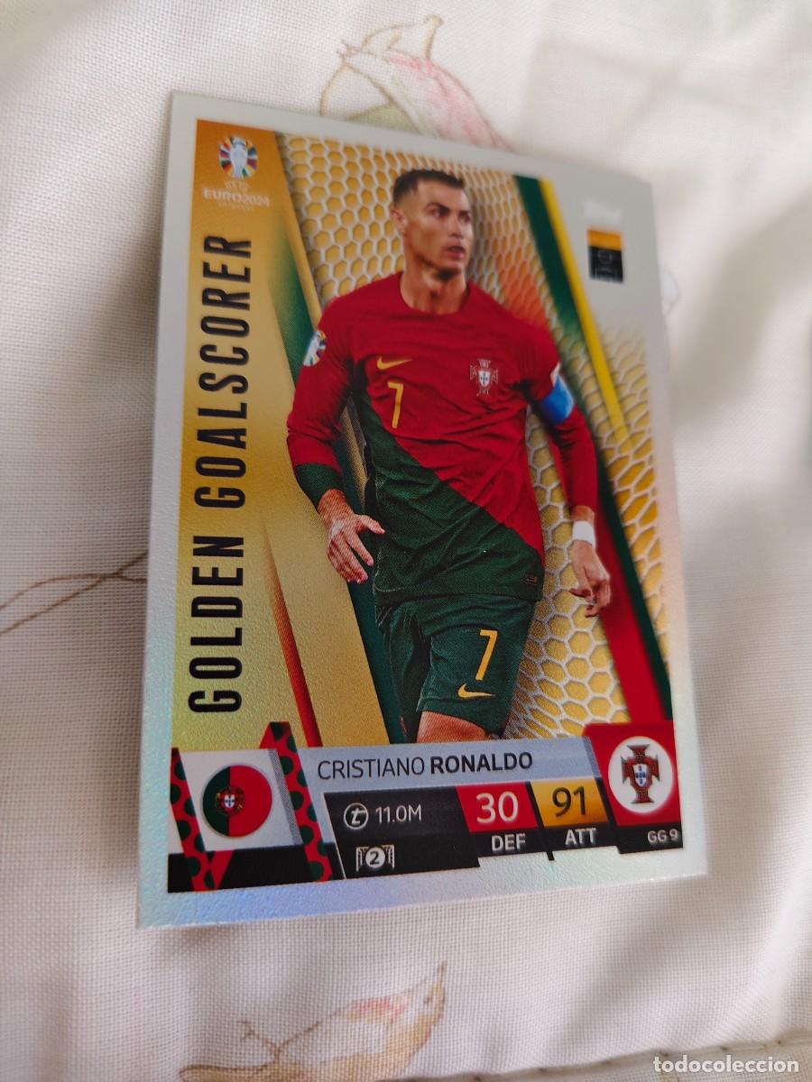 Cromos de F&uacute;tbol: GG 9 GG9 EURO 2024 TOPPS CRISTIANO RONALDO PORTUGAL MATCH ATTAX 24 EUROCOPA GOLDEN GOALSCORER