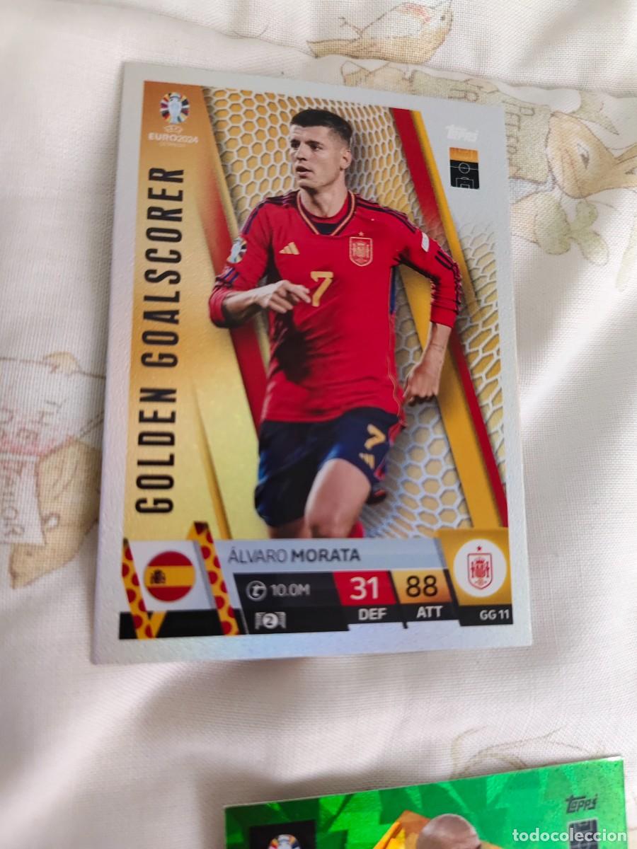 Cromos de F&uacute;tbol: GG 11 GG11 EURO 2024 TOPPS &Aacute;LVARO MORATA ESPA&Ntilde;A MATCH ATTAX 24 EUROCOPA GOLDEN GOALSCORER