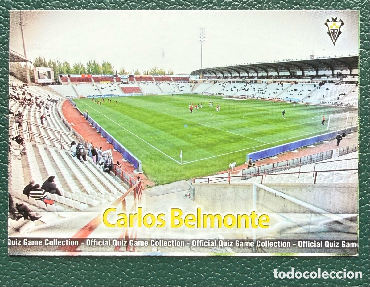 Cartes &agrave; collectionner de Football: 1007 ESTADIO CARLOS BELMONTE MATE ALBACETE BALOMPIE FICHAS ALBUM MUNDICROMO 2009 2010 09 10