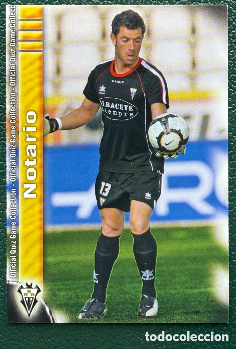 Cartes &agrave; collectionner de Football: 1009 NOTARIO ALBACETE BALOMPIE FICHAS ALBUM MUNDICROMO 2009 2010 09 10
