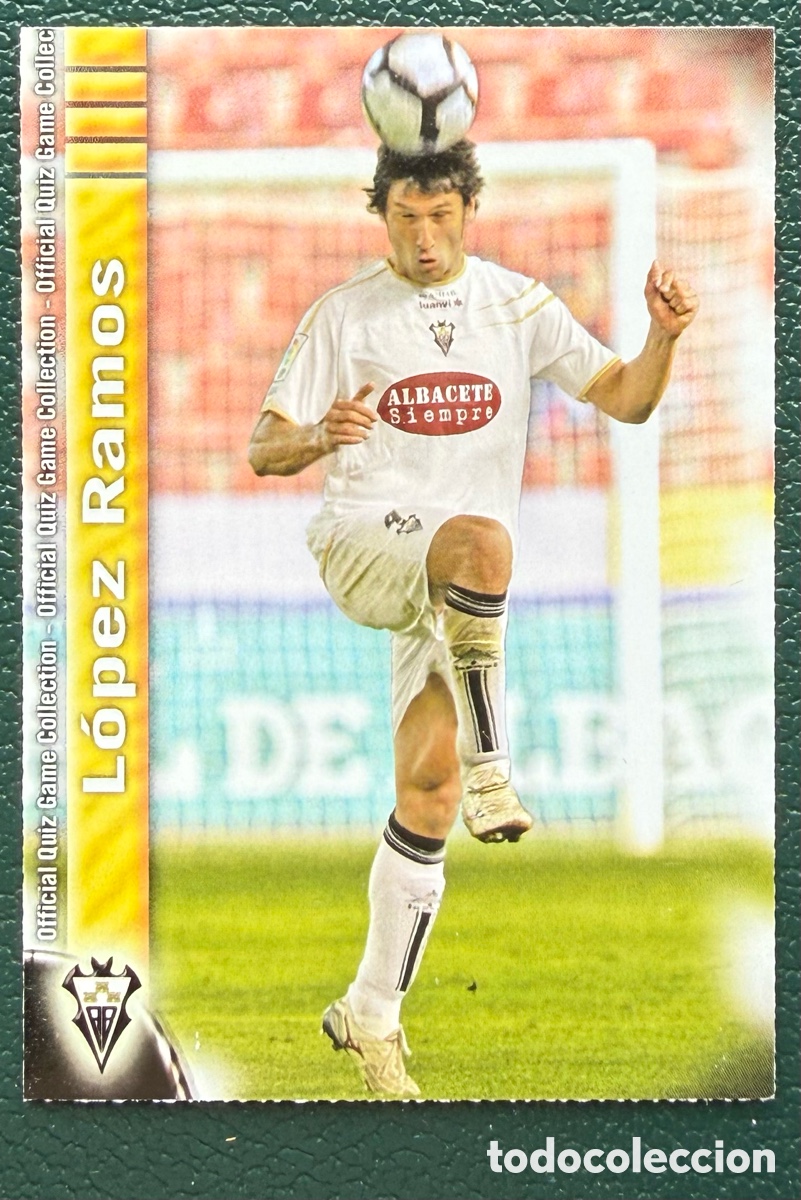 Figurine di Calcio: 1010 LOPEZ RAMOS ALBACETE BALOMPIE FICHAS ALBUM MUNDICROMO 2009 2010 09 10