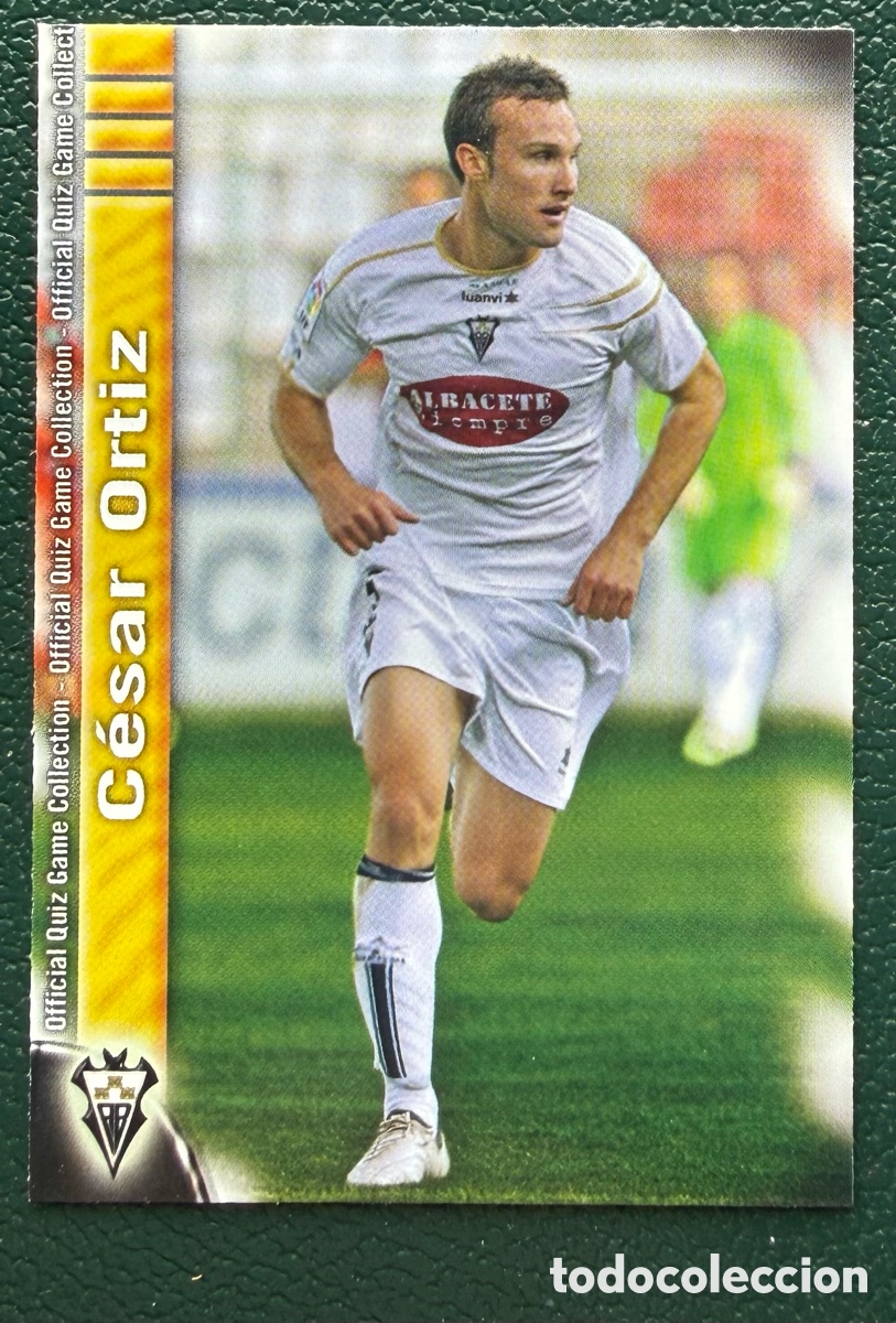 Figurine di Calcio: 1011 CESAR ORTIZ ALBACETE BALOMPIE FICHAS ALBUM MUNDICROMO 2009 2010 09 10
