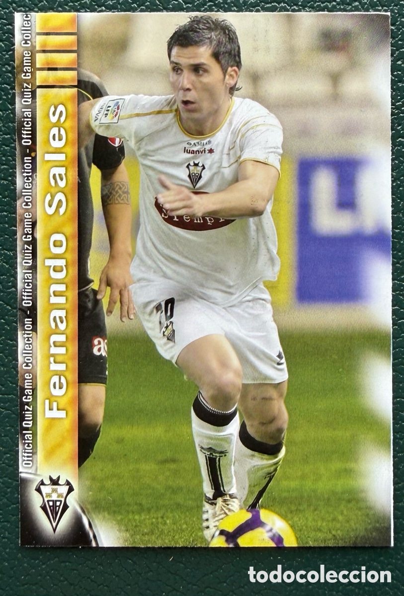 Figurine di Calcio: 1013 FERNANDO SALES ALBACETE BALOMPIE FICHAS ALBUM MUNDICROMO 2009 2010 09 10