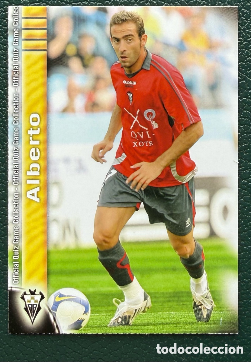 Football Stickers: 1015 ALBERTO ALBACETE BALOMPIE FICHAS ALBUM MUNDICROMO 2009 2010 09 10