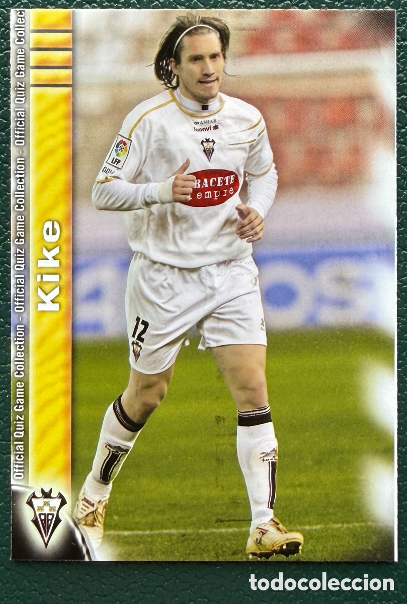 Fu&szlig;ball-Sticker: 1019 KIKE ALBACETE BALOMPIE FICHAS ALBUM MUNDICROMO 2009 2010 09 10