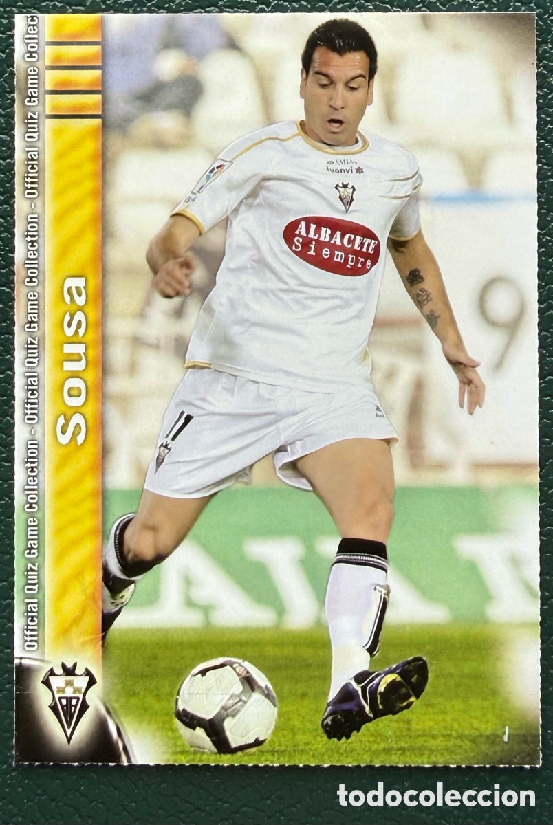 Fu&szlig;ball-Sticker: 1020 SOUSA ALBACETE BALOMPIE FICHAS ALBUM MUNDICROMO 2009 2010 09 10