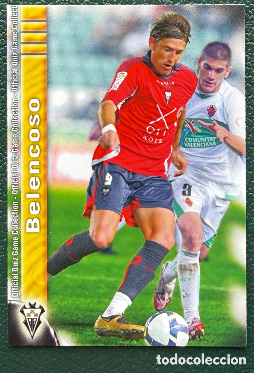Fu&szlig;ball-Sticker: 1022 BELENCOSO ALBACETE BALOMPIE FICHAS ALBUM MUNDICROMO 2009 2010 09 10