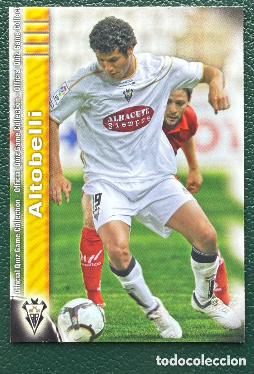 Fu&szlig;ball-Sticker: 1024 ALTOBELLI ALBACETE BALOMPIE FICHAS ALBUM MUNDICROMO 2009 2010 09 10