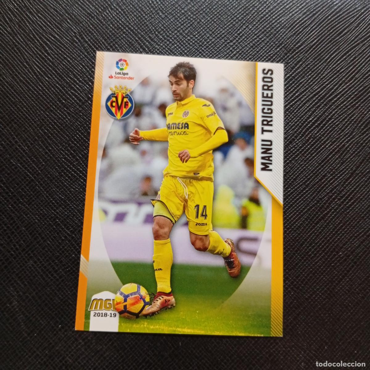 Fu&szlig;ball-Sticker: 523 MANU TRIGUEROS VILLARREAL PANINI MEGACRACKS 2018 2019 CROMO FUTBOL 18 19 LIGA - A208 PG352