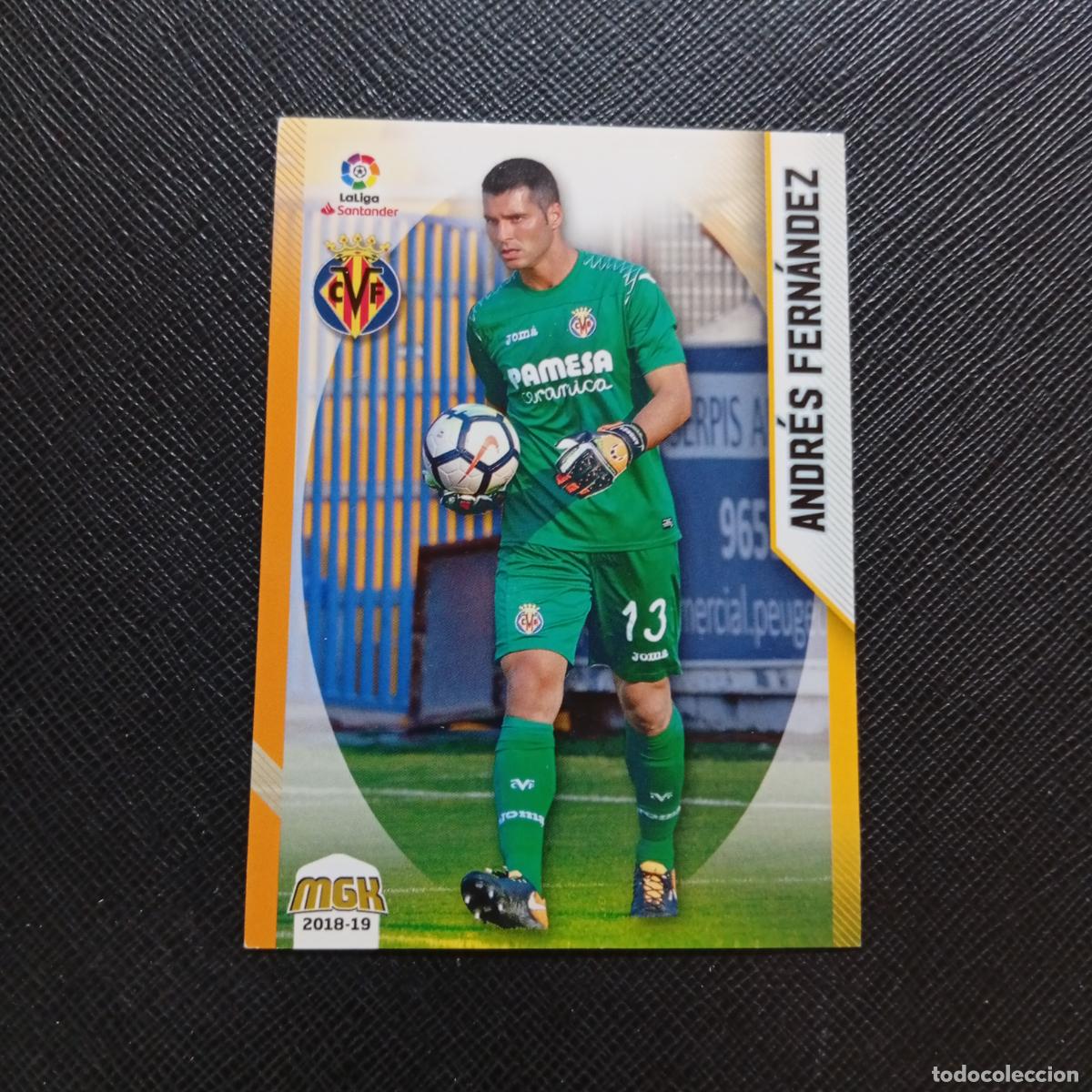 Fu&szlig;ball-Sticker: 516 ANDRES FERNANDEZ VILLARREAL PANINI MEGACRACKS 2018 2019 CROMO FUTBOL 18 19 LIGA - A208 PG352