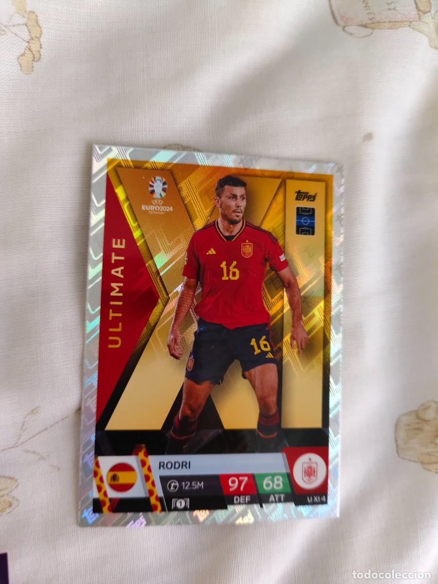 Figurine di Calcio: UXI 4 UXI4 EURO 2024 TOPPS RODRI ESPA&Ntilde;A MATCH ATTAX 24 EUROCOPA ULTIMATE XI
