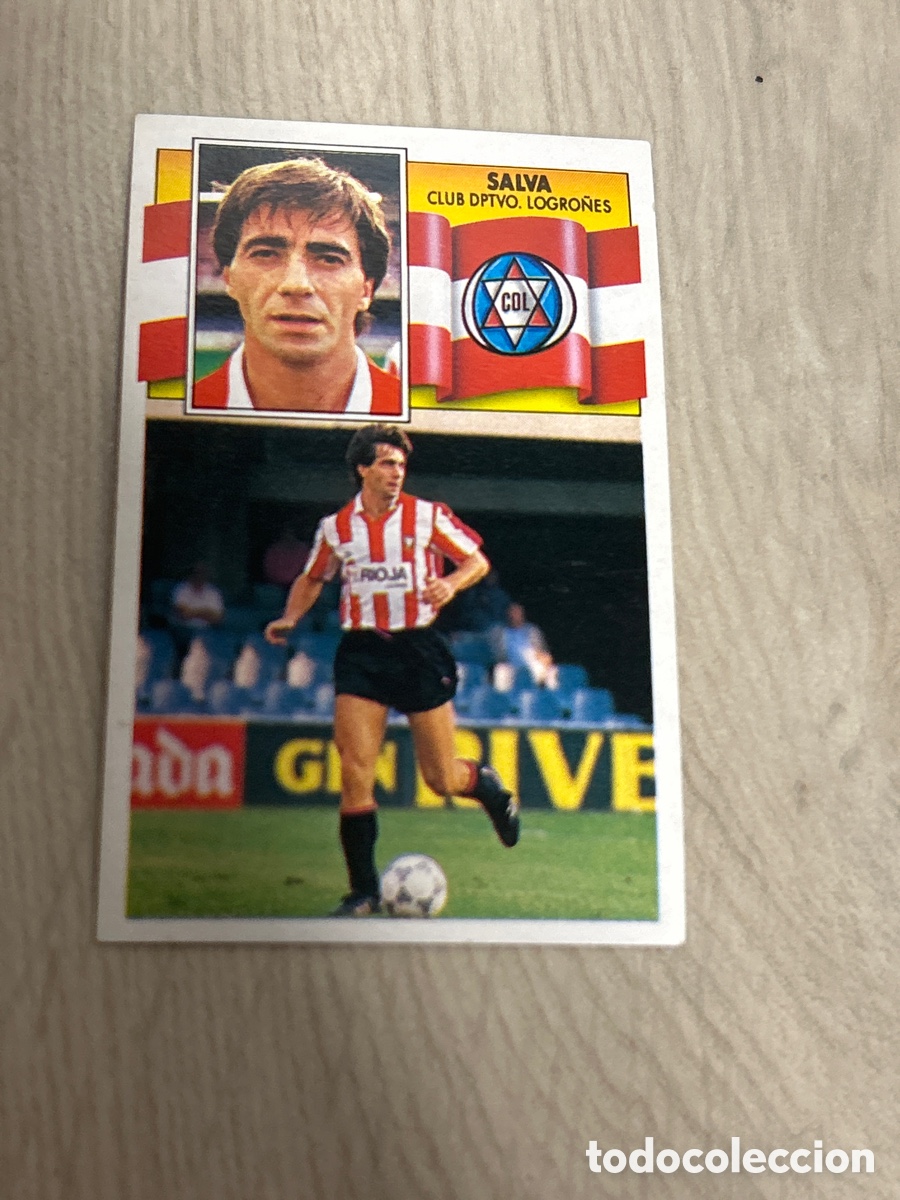 Cromos de F&uacute;tbol: SALVA LOGRO&Ntilde;ES LIGA ESTE 1990 1991 90 91 NUNCA PEGADO SIN PEGAR