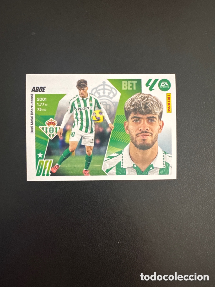 Cromos de F&uacute;tbol: ABDE BETIS NUMERO 18 LIGA ESTE 2025 2026