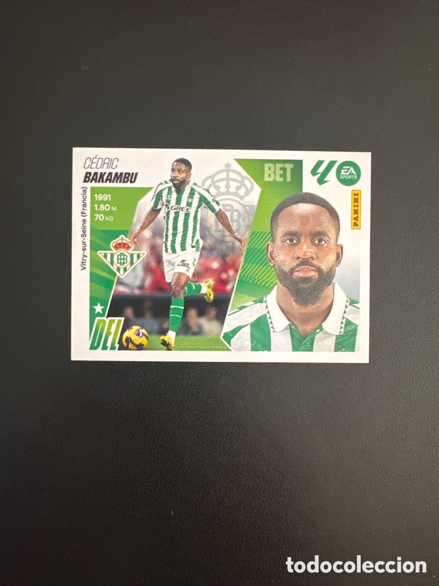 Cromos de F&uacute;tbol: BAKAMBU BETIS NUMERO 19 LIGA ESTE 2025 2026