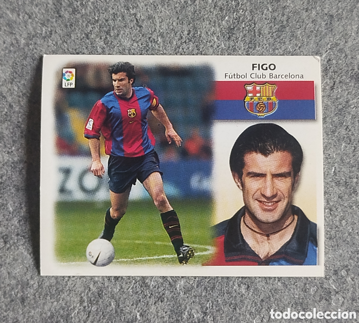 Cromos de F&uacute;tbol: FIGO FC BARCELONA BAR&Ccedil;A 1999 2000 EDICIONES ESTE SIN PEGAR NUNCA PEGADO CROMO