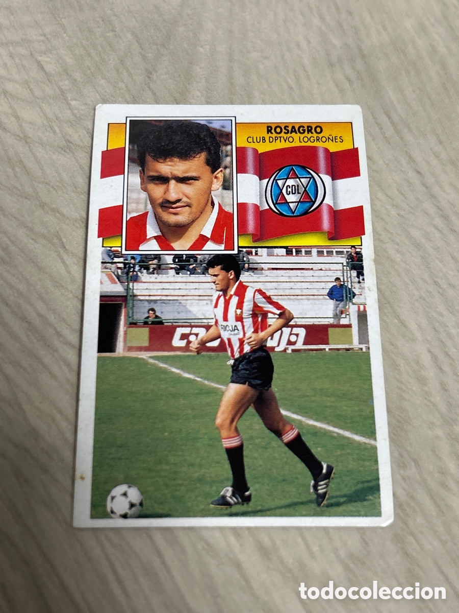 Football Stickers: ROSAGRO LOGRO&Ntilde;ES LIGA ESTE 1990 1991 90 91 NUNCA PEGADO SIN PEGAR