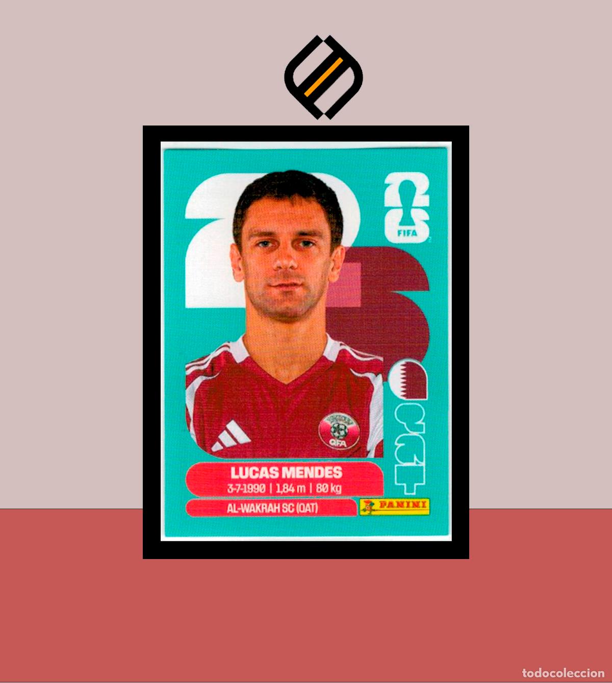 Cromos de f&uacute;tbol: PANINI FIFA CLUB WORLD CUP 2026 26 QAT 4 LUCAS MENDES QATAR STICKER MUNDIAL MEX CAN USA LIGA