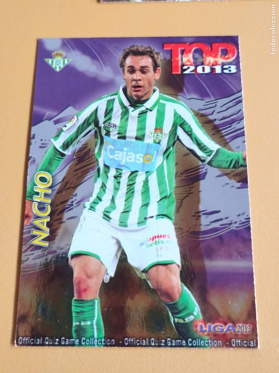 Cromos de f&uacute;tbol: nacho, liga 2013 top brillo