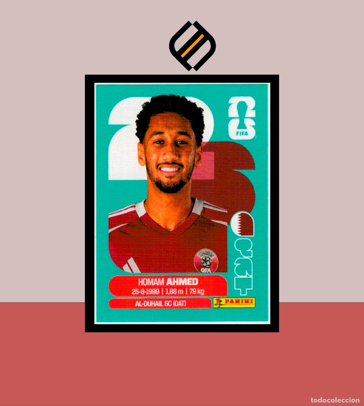 Cromos de f&uacute;tbol: PANINI FIFA CLUB WORLD CUP 2026 26 QAT 5 HOMAM AHMED QATAR STICKER MUNDIAL MEX CAN USA LIGA