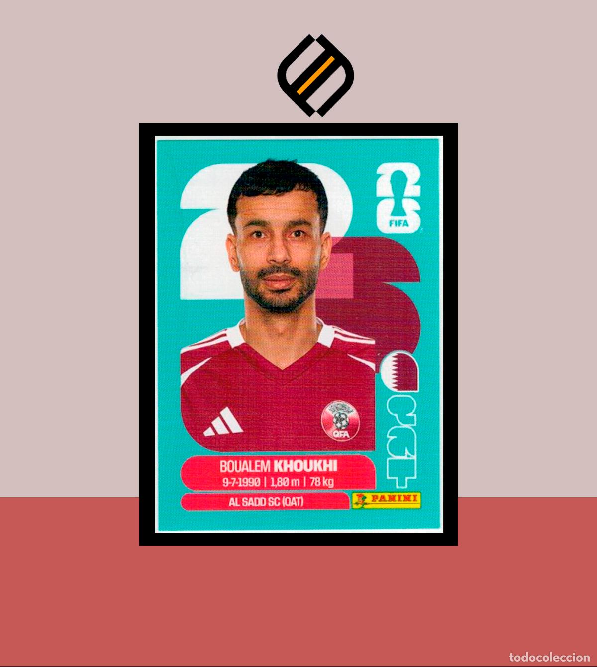 Cromos de f&uacute;tbol: PANINI FIFA CLUB WORLD CUP 2026 26 QAT 6 BOUATEM KHOUKHI QATAR STICKER MUNDIAL MEX CAN USA LIGA
