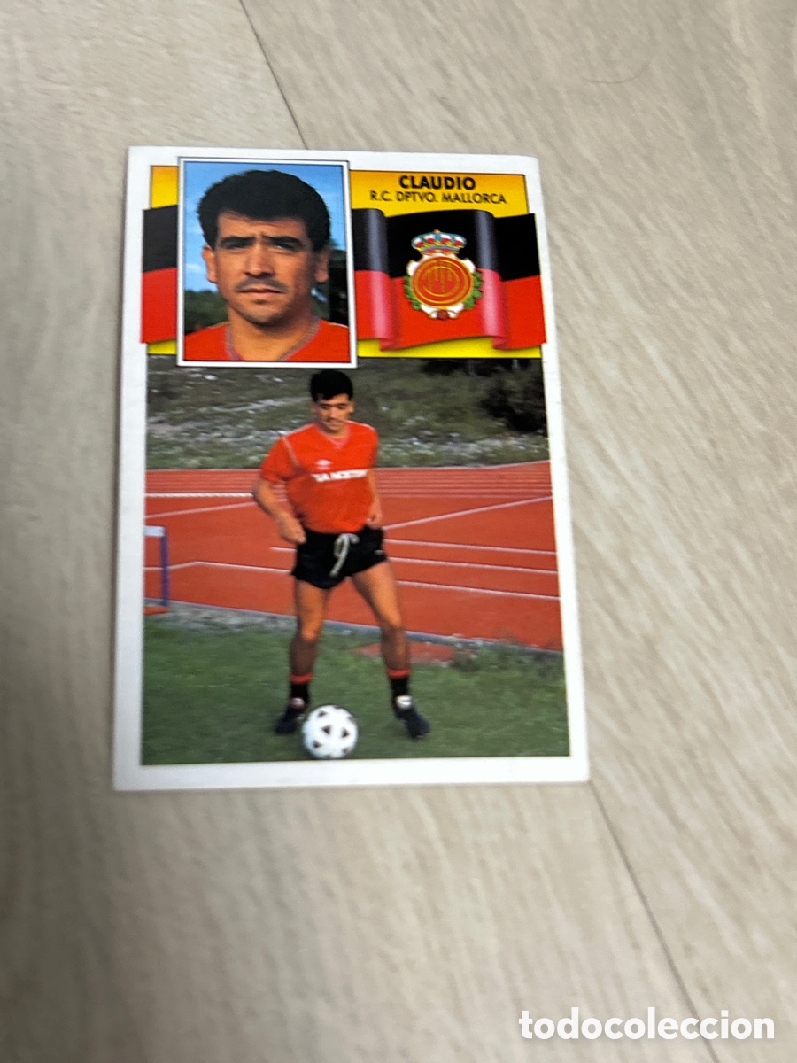 Cromos de f&uacute;tbol: CLAUDIO R. C. D. MALLORCA LIGA ESTE 1990 1991 90 91 NUNCA PEGADO SIN PEGAR