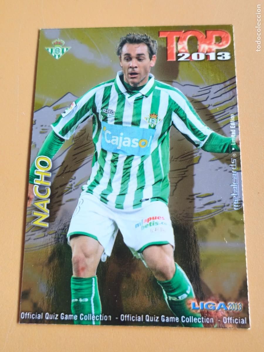Cromos de f&uacute;tbol: nacho, liga 2013 top edicion limitada