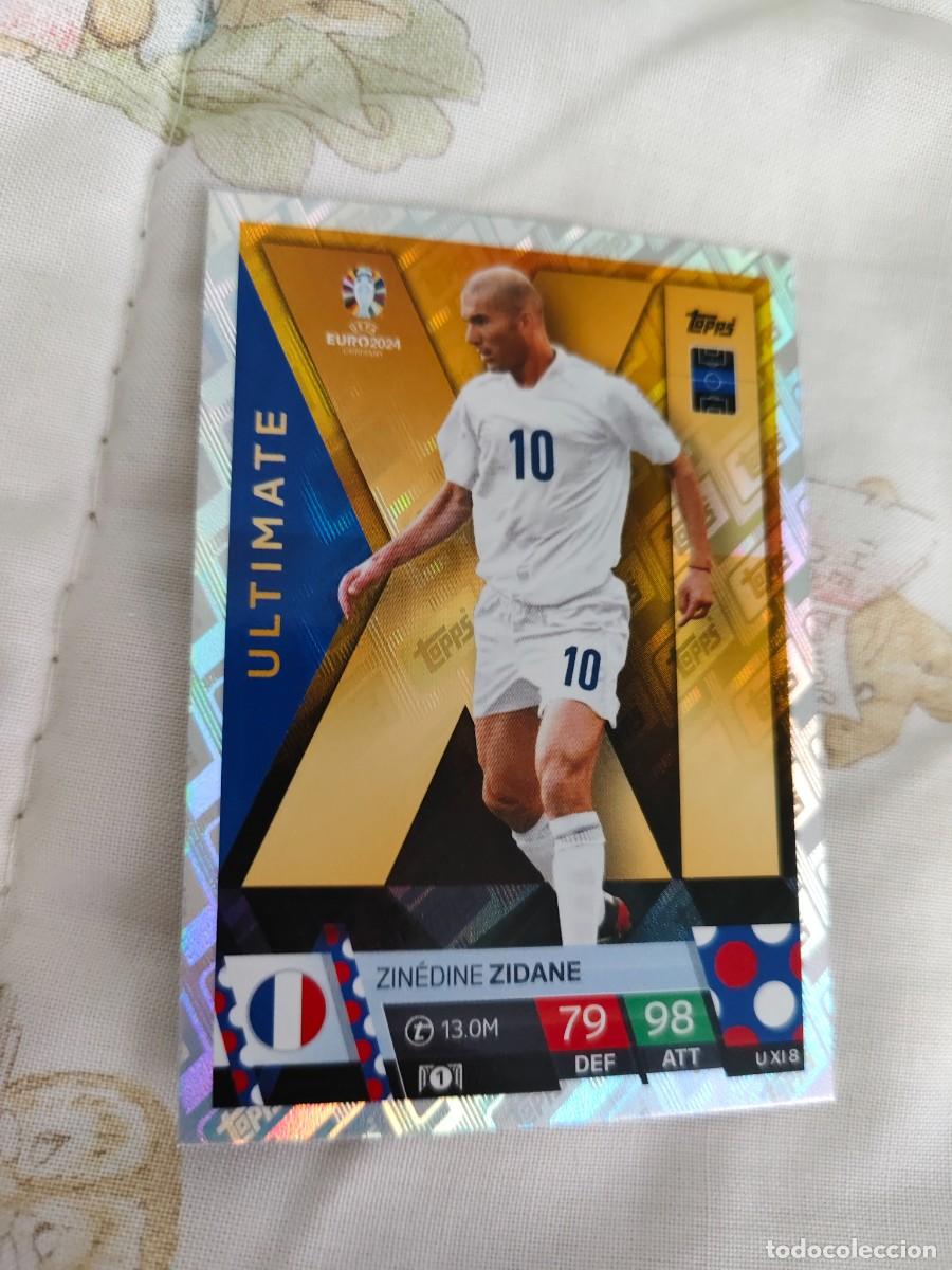 Fu&szlig;ball-Sticker: UXI 8 UXI8 EURO 2024 TOPPS ZIN&Eacute;DINE ZIDANE FRANCIA MATCH ATTAX 24 EUROCOPA ULTIMATE XI