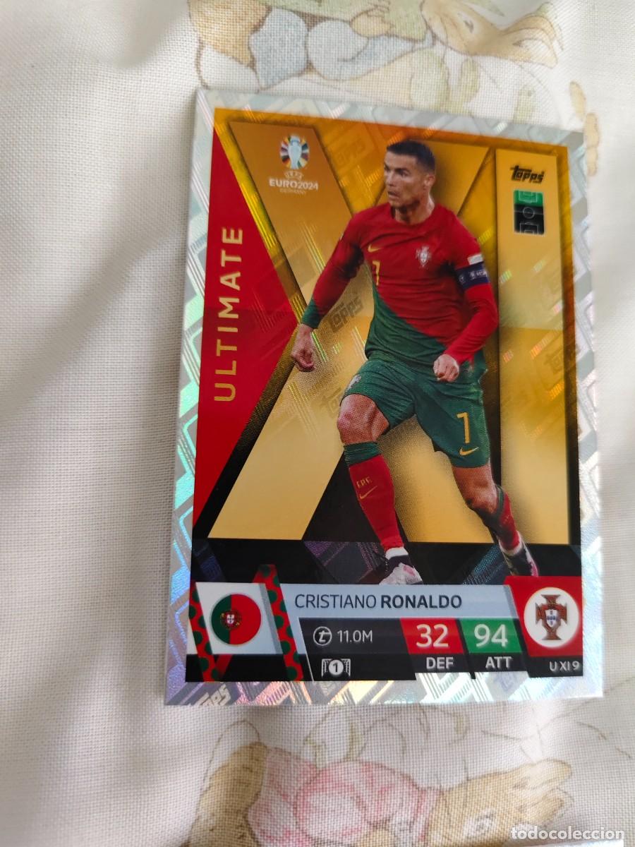 Fu&szlig;ball-Sticker: UXI 9 UXI9 EURO 2024 TOPPS CRISTIANO RONALDO PORTUGAL MATCH ATTAX 24 EUROCOPA ULTIMATE XI