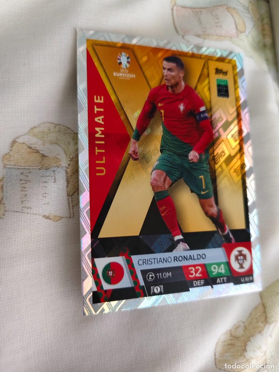 Fu&szlig;ball-Sticker: UXI 9 UXI9 EURO 2024 TOPPS CRISTIANO RONALDO PORTUGAL MATCH ATTAX 24 EUROCOPA ULTIMATE XI