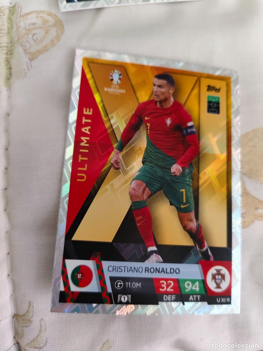 Fu&szlig;ball-Sticker: UXI 9 UXI9 EURO 2024 TOPPS CRISTIANO RONALDO PORTUGAL MATCH ATTAX 24 EUROCOPA ULTIMATE XI