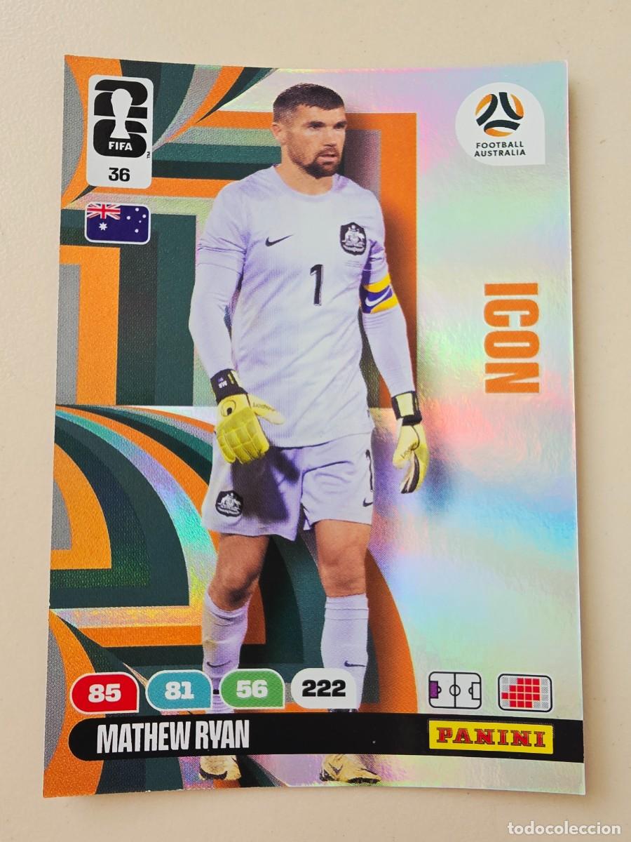 Figurine di Calcio: 36 Mathew Ryan, ICON, Australia, Adrenalyn XL Fifa World Cup 2026 Mundial 26