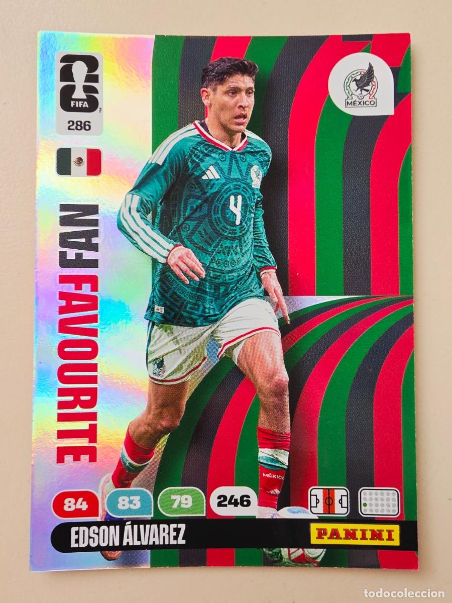 Figurine di Calcio: 286 Edson &Aacute;lvarez, Fan Favourite, M&eacute;xico, Adrenalyn XL Fifa World Cup 2026 Mundial 26