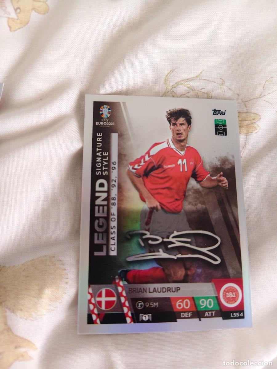 Figurine di Calcio: LSS 4 LSS4 EURO 2024 TOPPS BRIAN LAUDRUP DINAMARCA MATCH ATTAX 24 EUROCOPA LEGEND SIGNATURE STYLE