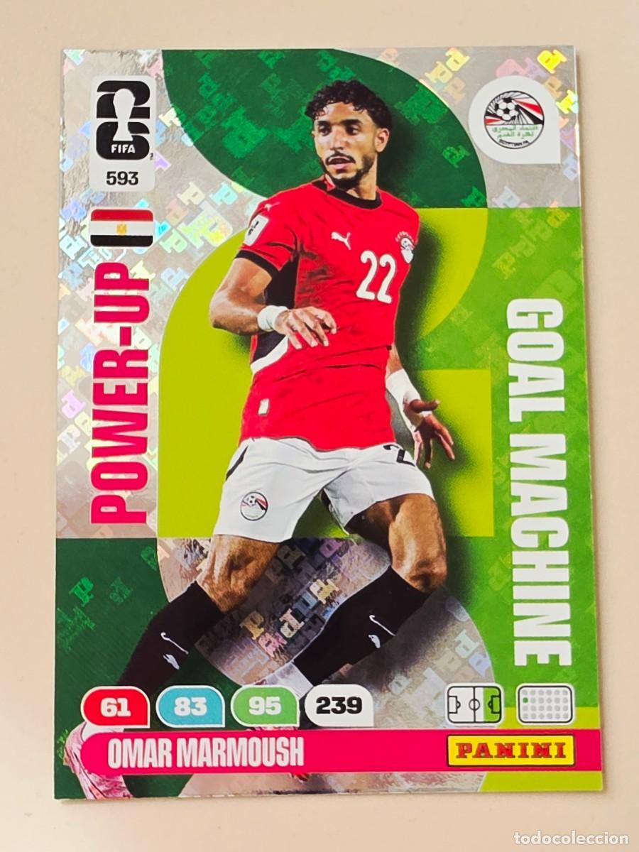 Cromos de Futebol: 593 Omar Marmoush, Egipto, Power-Up, Goal Machine, Adrenalyn XL Fifa World Cup 2026, Mundial 26