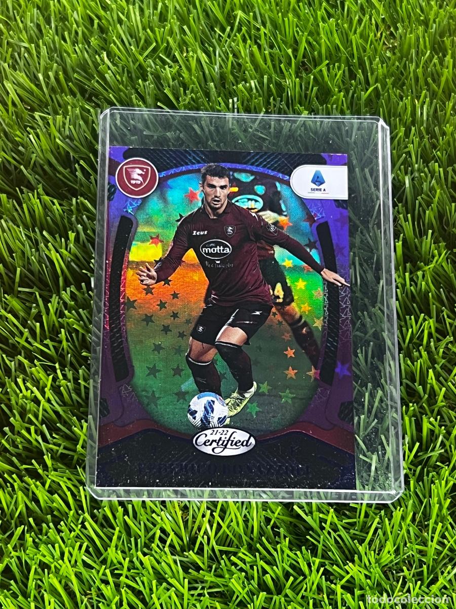 Cromos de F&uacute;tbol: N&ordm; 163 Federico Bonazzoli Certified Purple Astro US Salernitana Panini Chronicles Serie A 21 22