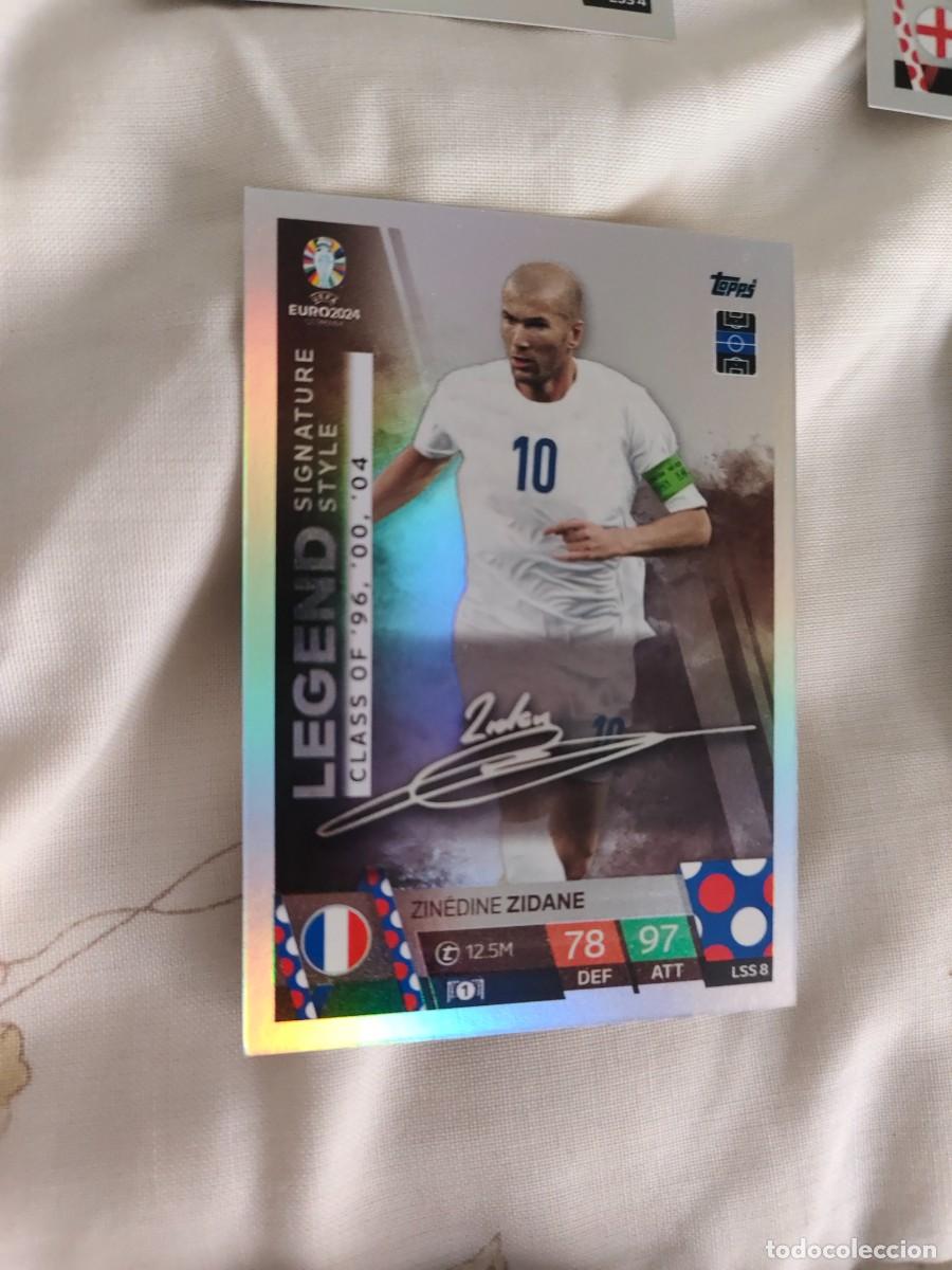 Cromos de F&uacute;tbol: LSS 8 LSS8 EURO 2024 TOPPS ZIN&Eacute;DINE ZIDANE FRANCIA MATCH ATTAX 24 EUROCOPA LEGEND SIGNATURE STYLE