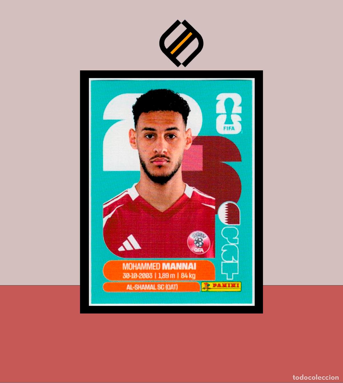 Cromos de F&uacute;tbol: PANINI FIFA CLUB WORLD CUP 2026 26 QAT 9 MOHAMMED MANNAI QATAR STICKER MUNDIAL MEX CAN USA LIGA