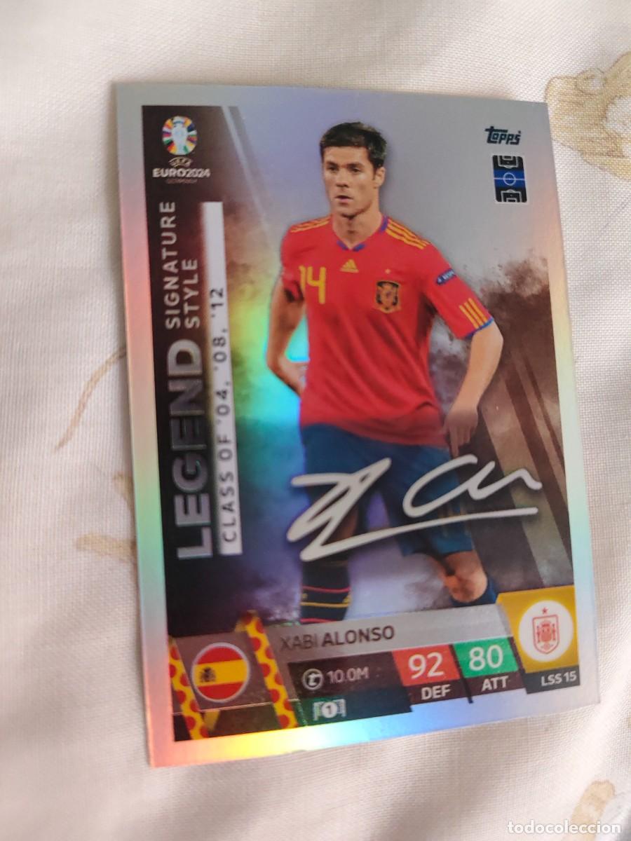 Cromos de F&uacute;tbol: LSS 15 LSS15 EURO 2024 TOPPS XABI ALONSO ESPA&Ntilde;A MATCH ATTAX 24 EUROCOPA LEGEND SIGNATURE STYLE