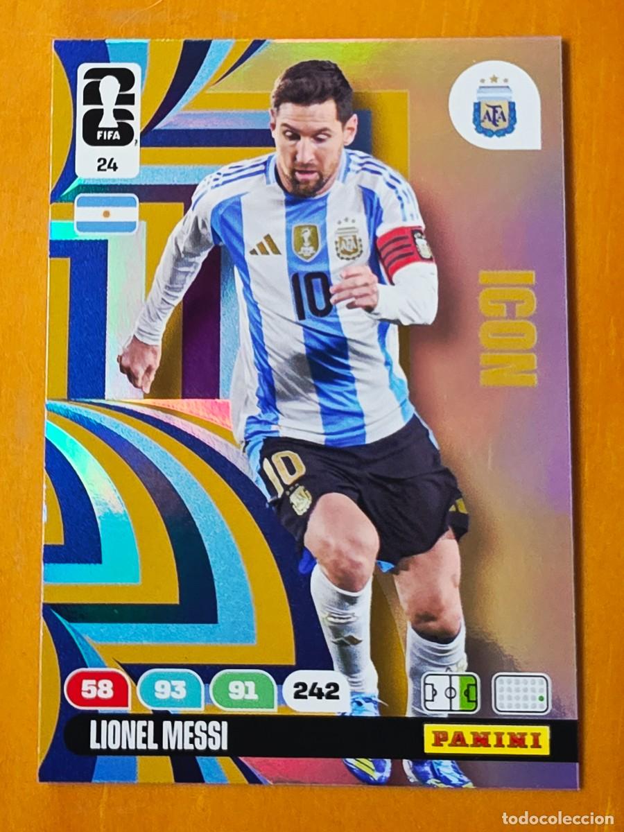 Fu&szlig;ball-Sticker: 24 Lionel Messi, Icon, Argentina, Adrenalyn XL Fifa World Cup 2026 Mundial 26