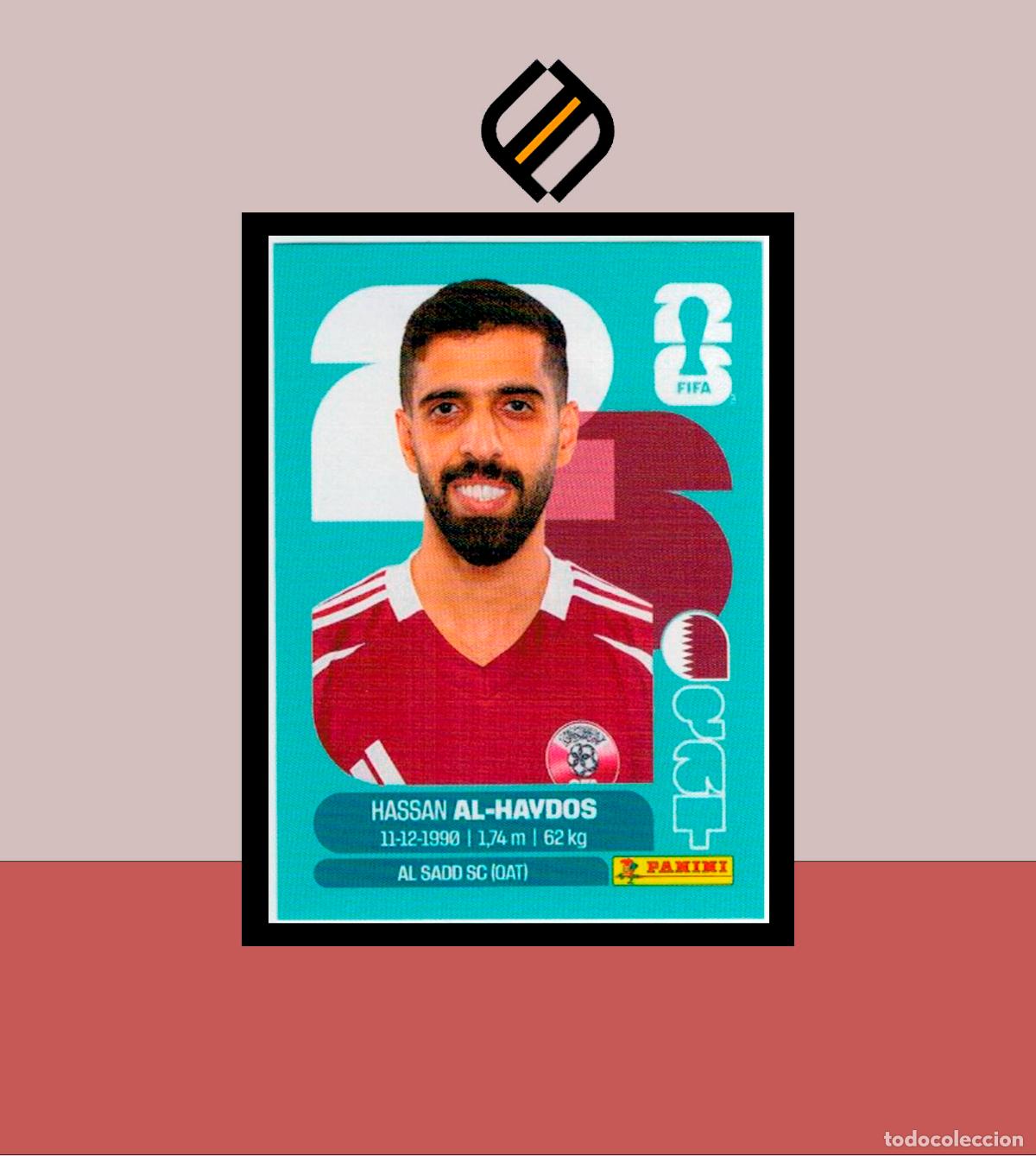 Cromos de F&uacute;tbol: PANINI FIFA CLUB WORLD CUP 2026 26 QAT 16 HASSAN AL-HAYDOS QATAR STICKER MUNDIAL MEX CAN USA LIGA